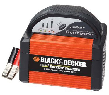 Charging  Battery  on Car Battery Charger